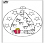 Bola de Natal com árvore de Natal