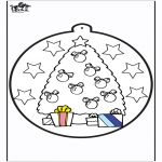 Natal - Cartão de picotar - Árvore de Natal