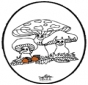 Cartão de picotar - Fungi