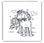 Cavalo com flores
