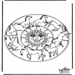 Pinturas Mandala - Cavalos Mandala