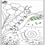 Ofícios - Liga pontos - Lagarta