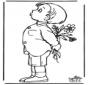 Rapaz com flores