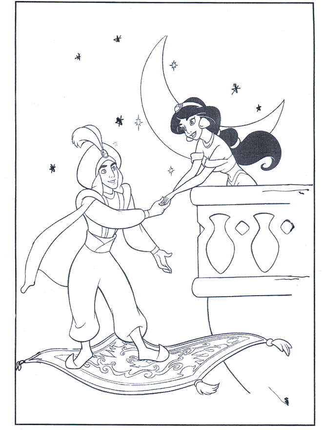 Aladino no tapete voador - Aladino