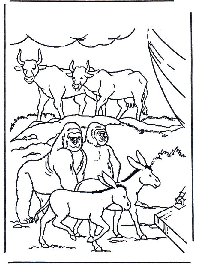 Animais na arca - Antigo Testamento