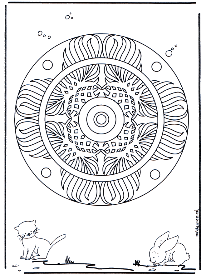 Animal geo mandala 3 - Mandala de animal