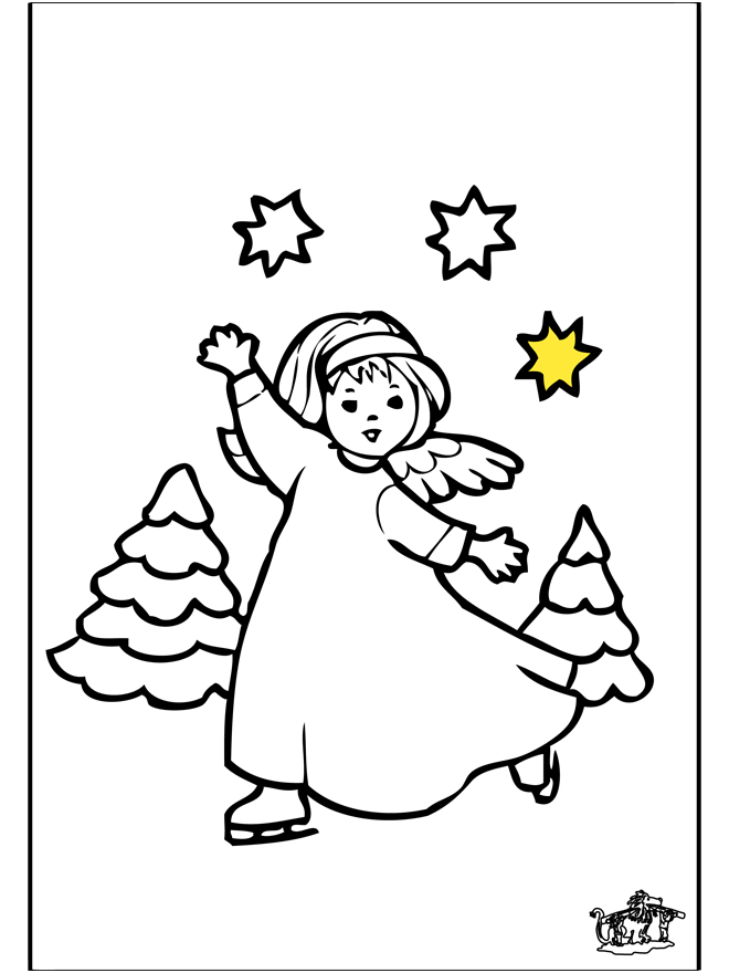 Anjo - Desenho - Pintando o Natal