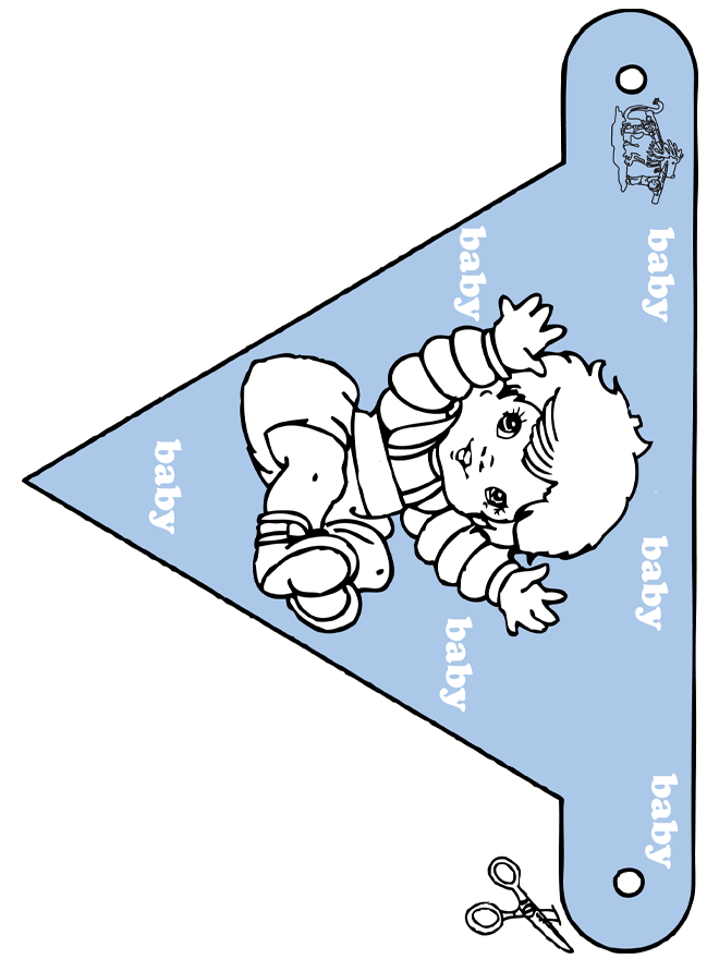 Bandeira de Bebé 1 - Corta
