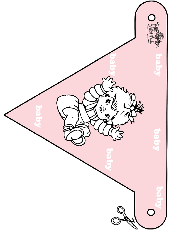 Bandeira de Bebé 2 - Corta