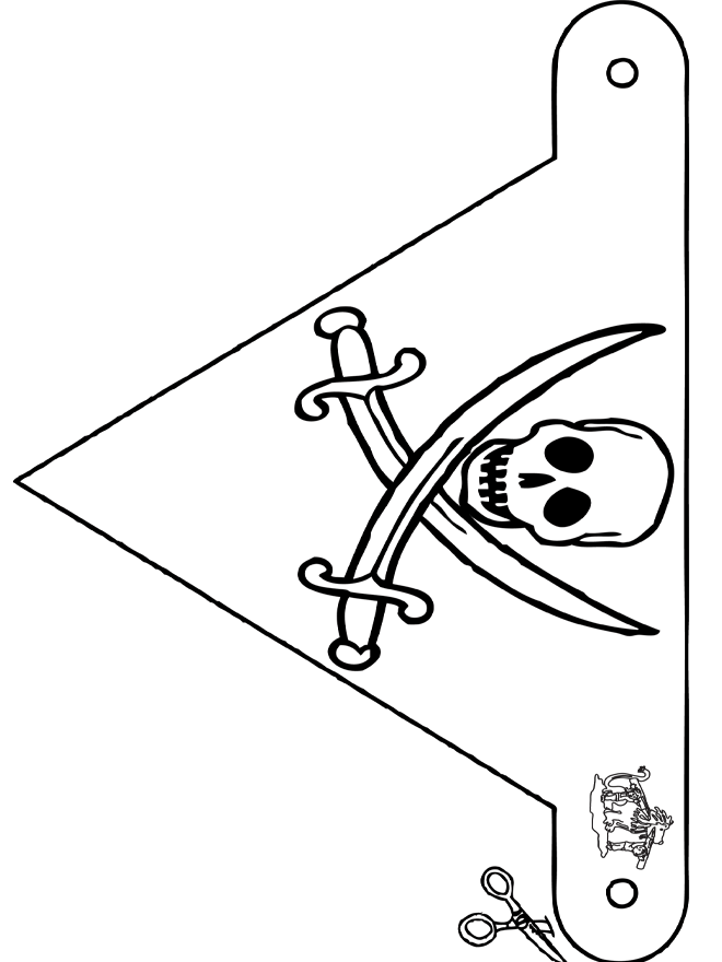Bandeira Pirata - Corta