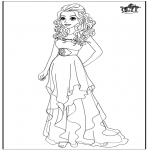 Personagens de banda desenhada - Barbie - Vestido de casamento