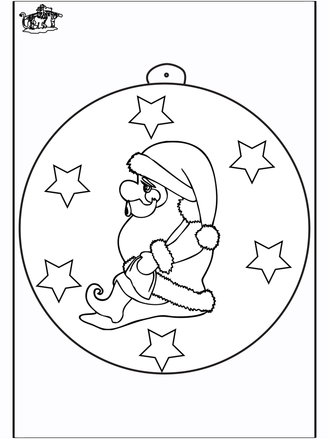 Bola de Natal - Papai Noel 2 - Pintando o Natal