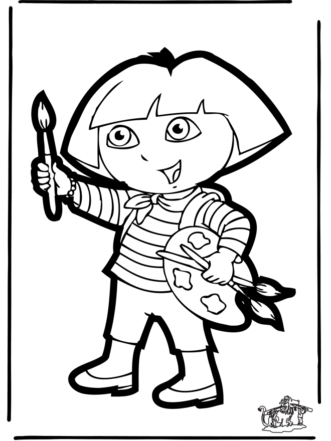 Cartão de Furar Dora 1 - Personagens de banda desenhada