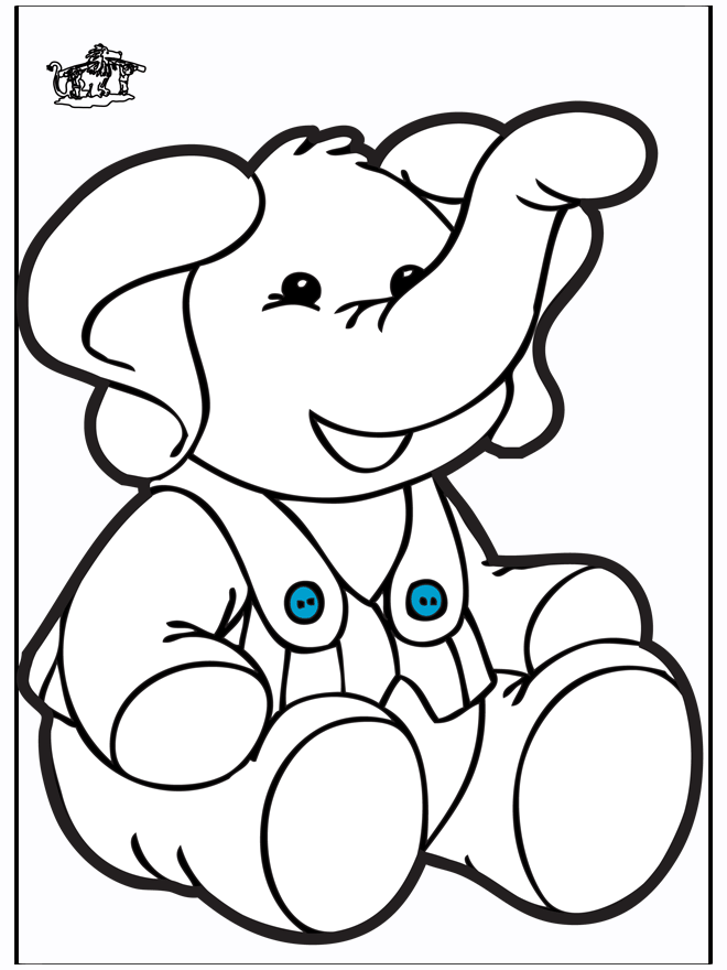 Cartão de Furar Elefante 2 - Animais
