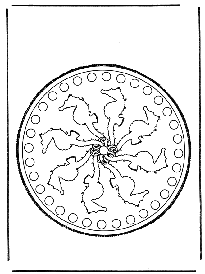 Cartão de picotar 1 - Mandala