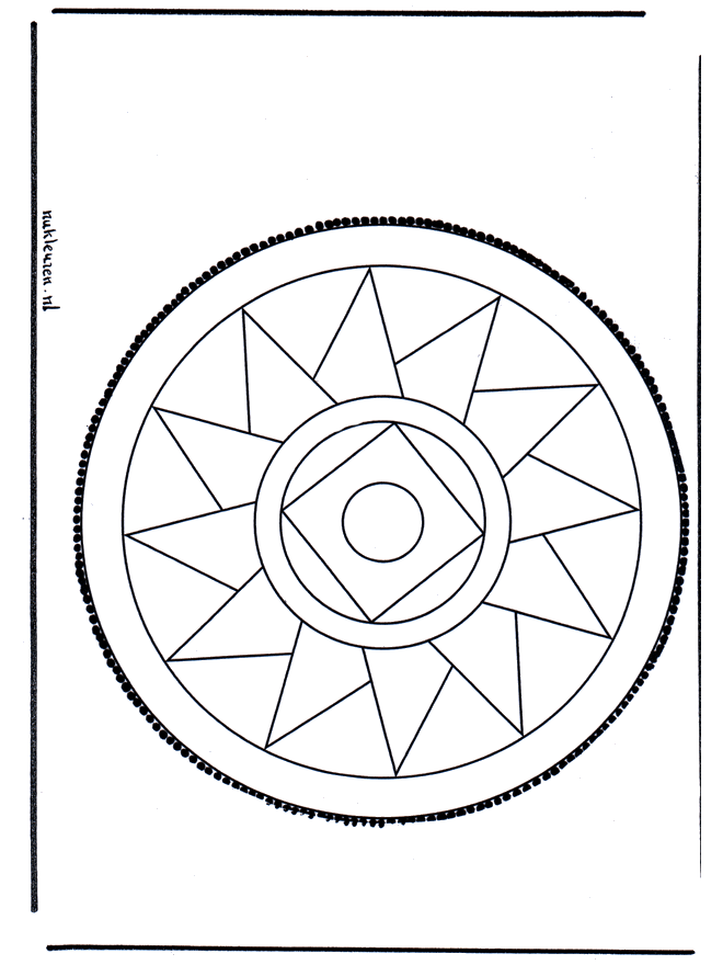 Cartão de picotar 13 - Mandala