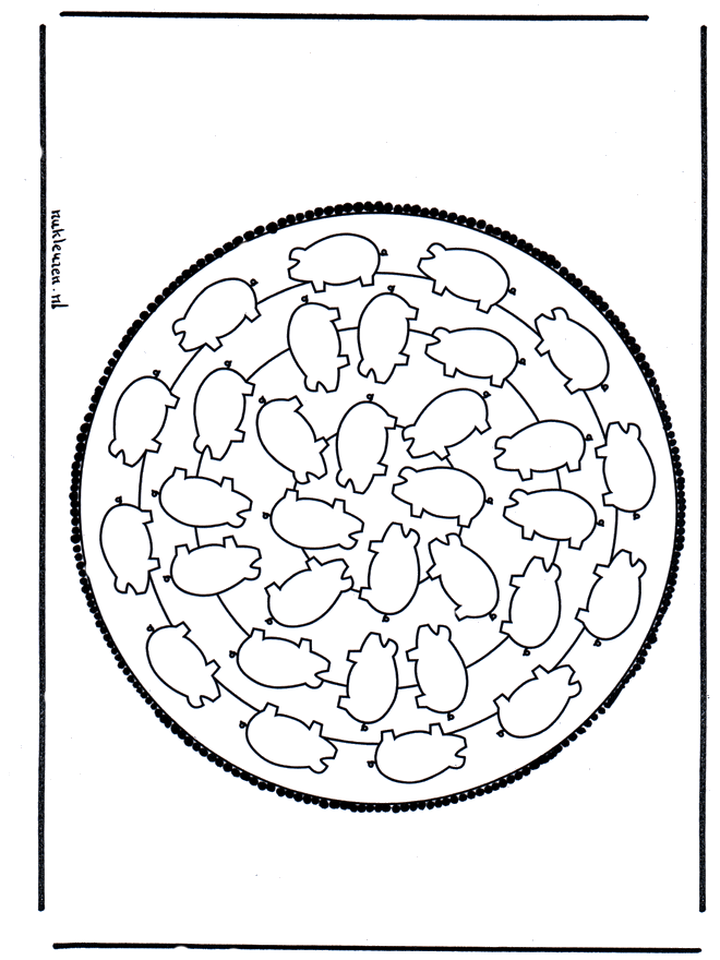 Cartão de picotar 14 - Mandala