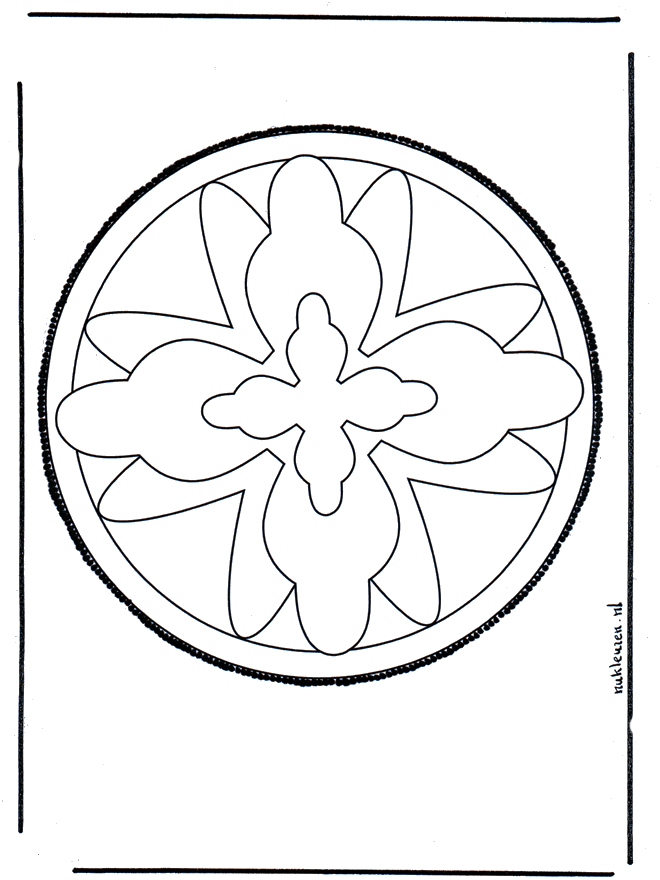 Cartão de picotar 15 - Mandala