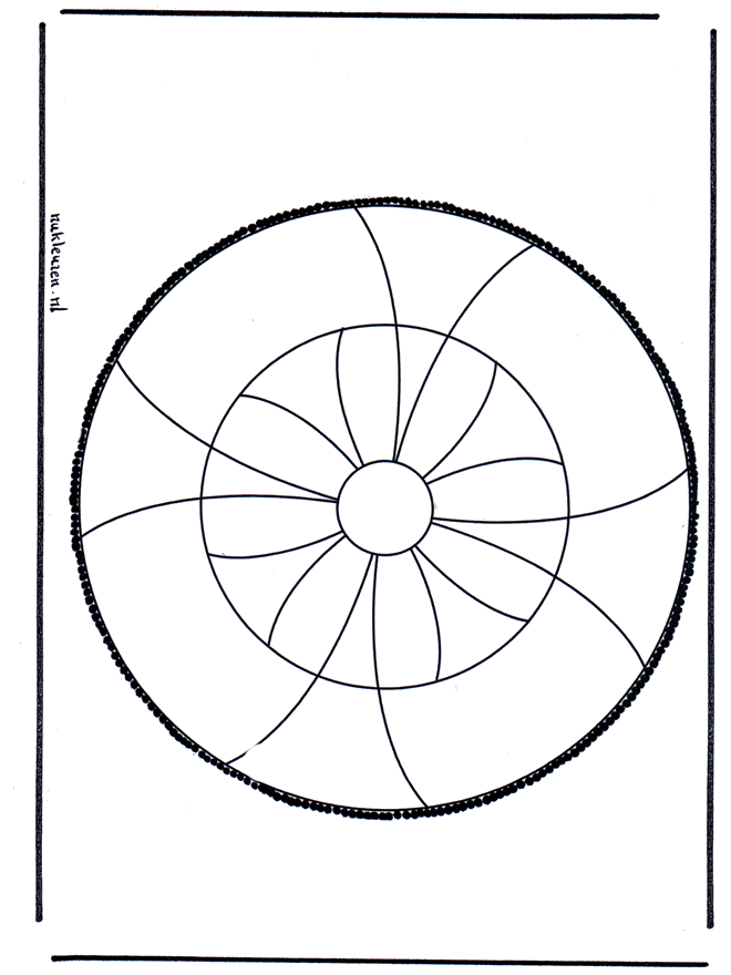 Cartão de picotar 27 - Mandala