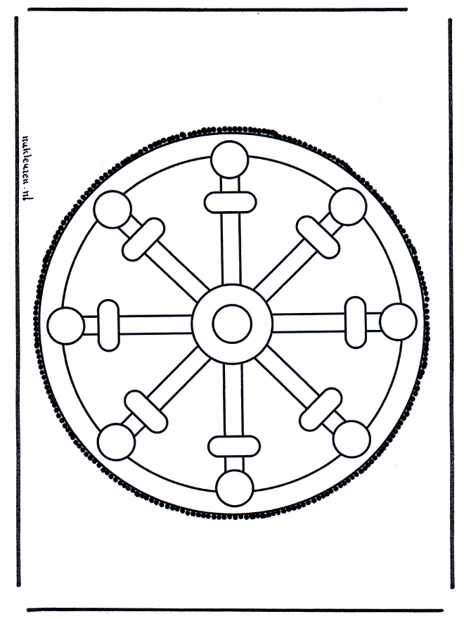 Cartão de picotar 29 - Mandala