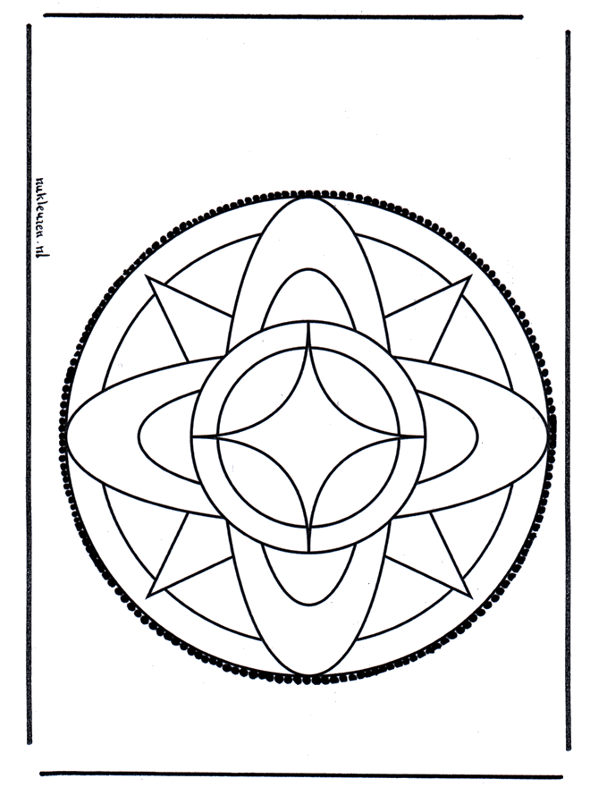 Cartão de picotar 3 - Mandala