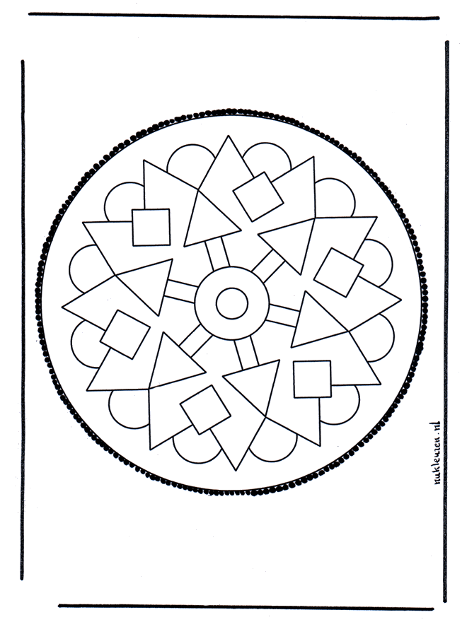 Cartão de picotar 37 - Mandala