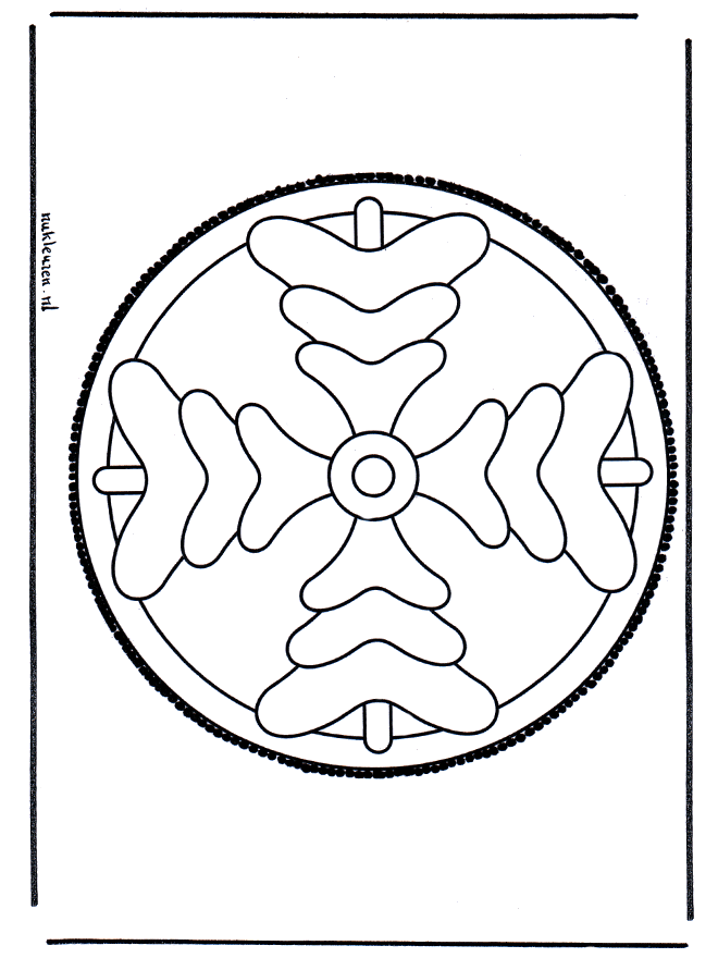 Cartão de picotar 4 - Mandala