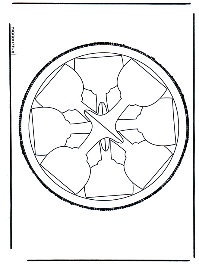 Cartão de picotar 40 - Mandala