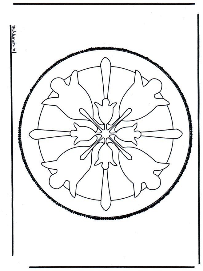 Cartão de picotar 42 - Mandala