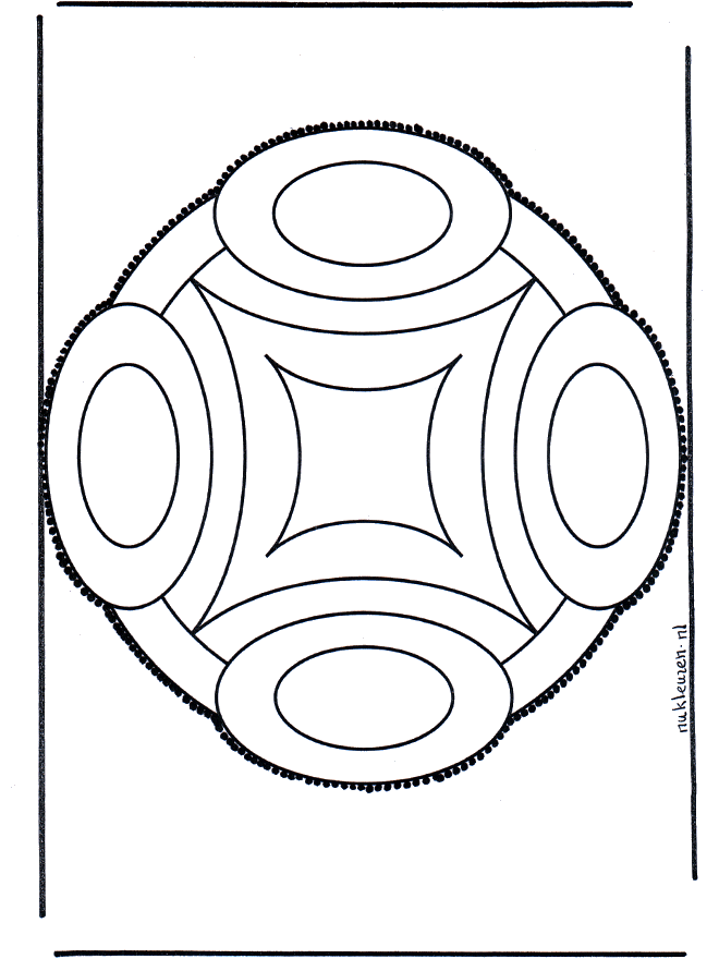 Cartão de picotar 45 - Mandala