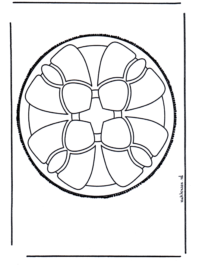 Cartão de picotar 49 - Mandala