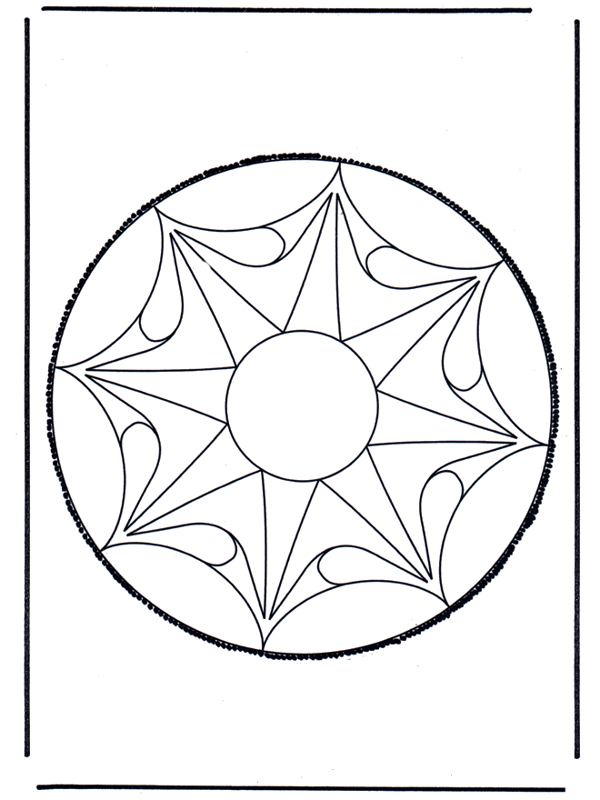 Cartão de picotar 53 - Mandala