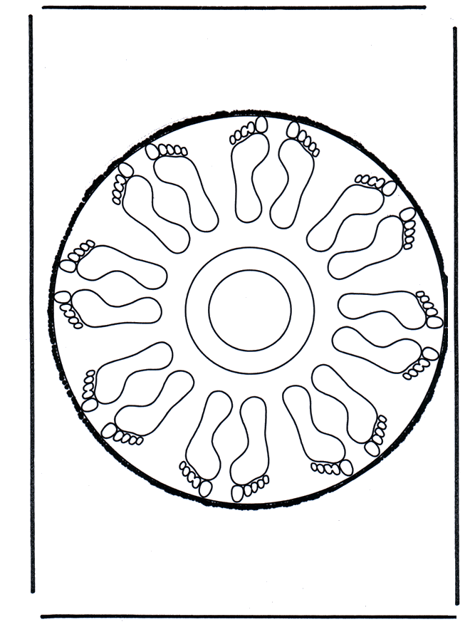 Cartão de picotar 54 - Mandala