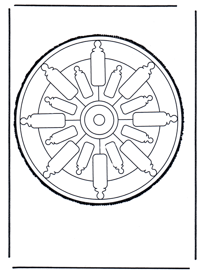 Cartão de picotar 55 - Mandala