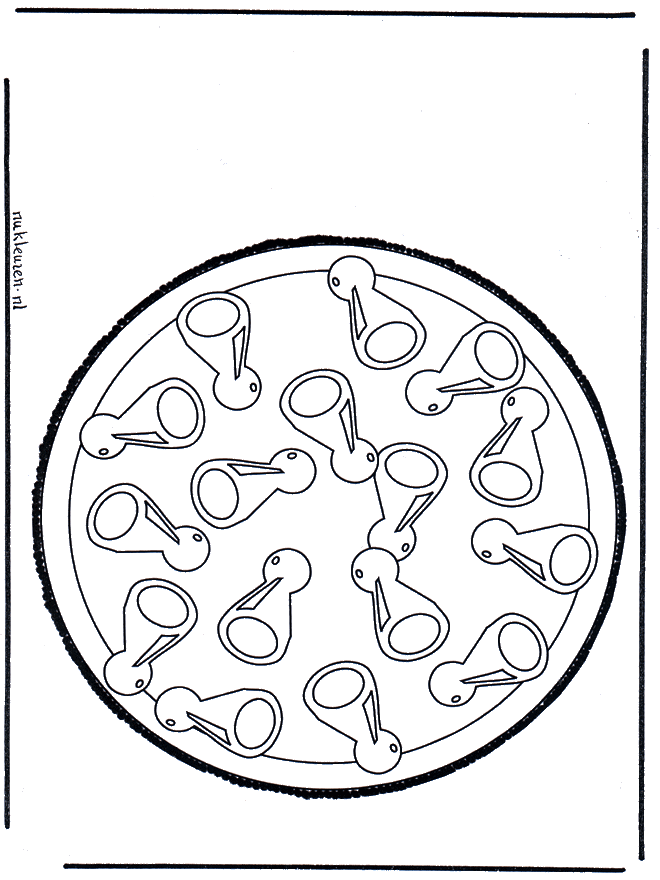 Cartão de picotar 57 - Mandala