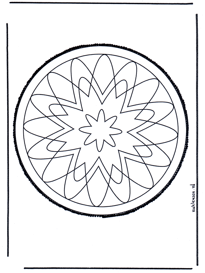 Cartão de picotar 58 - Mandala