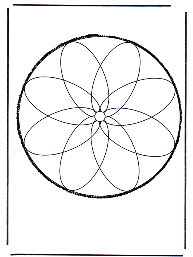 Cartão de picotar 64 - Mandala