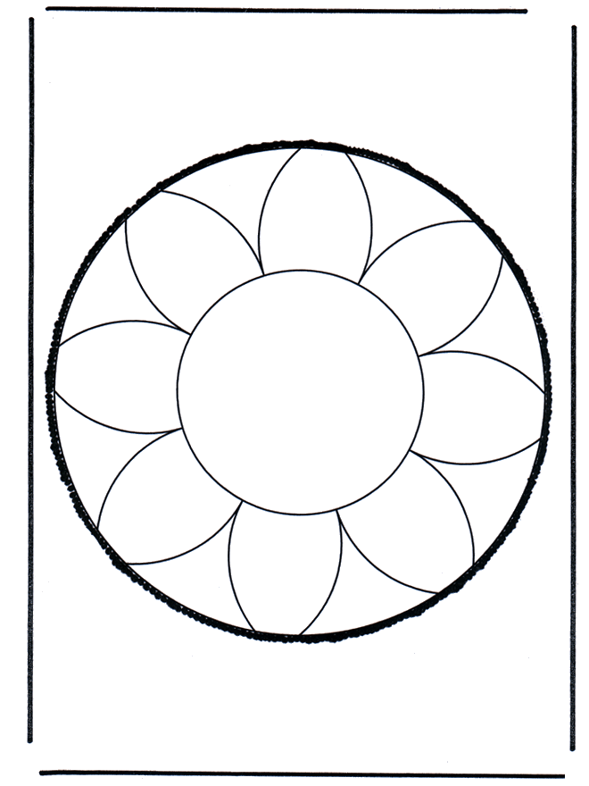 Cartão de picotar 69 - Mandala