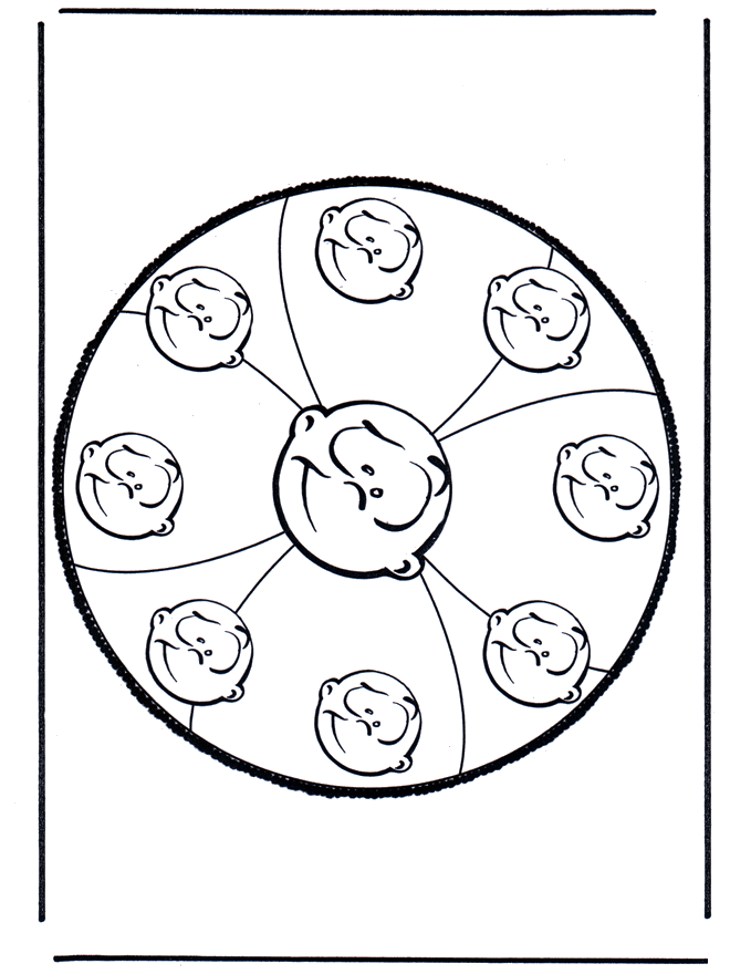 Cartão de picotar 70 - Mandala