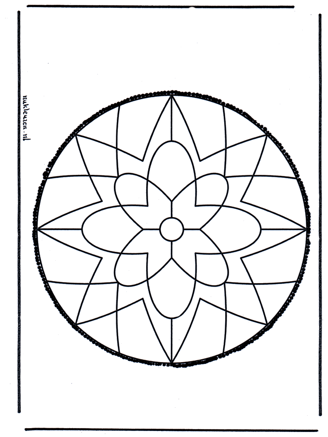 Cartão de picotar 9 - Mandala