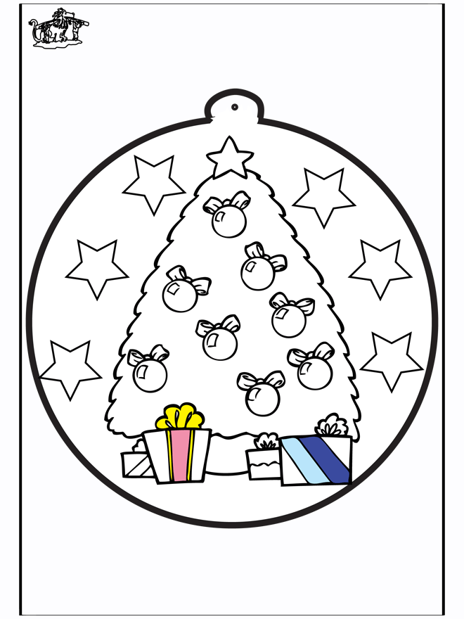 Cartão de picotar - Árvore de Natal