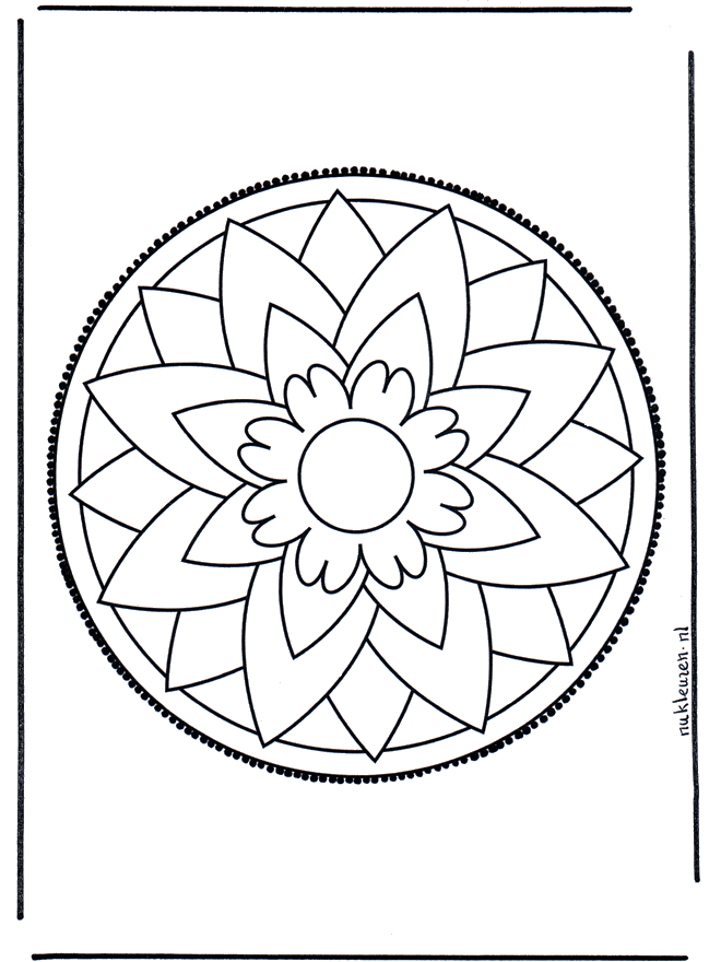 Cartão de picotar mandala 3 - Mandala