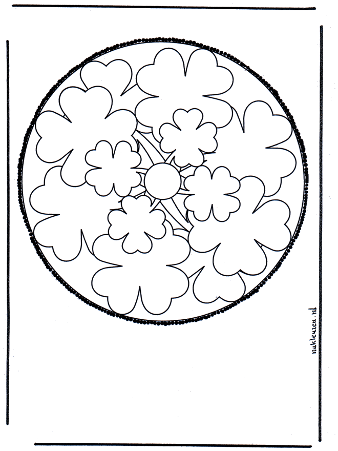 Cartão de picotar mandala - Mandala