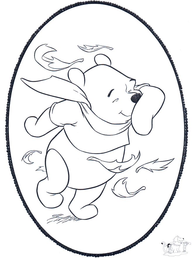 Cartão de picotar Pooh 2 - Personagens de banda desenhada