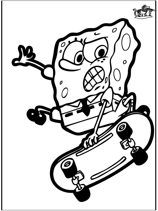 Cartão de picotar Spongebob - Personagens de banda desenhada