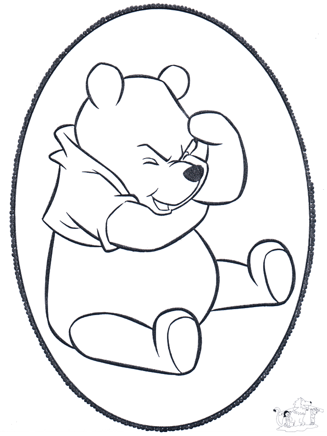 Cartão de picotar Winnie 1 - Personagens de banda desenhada