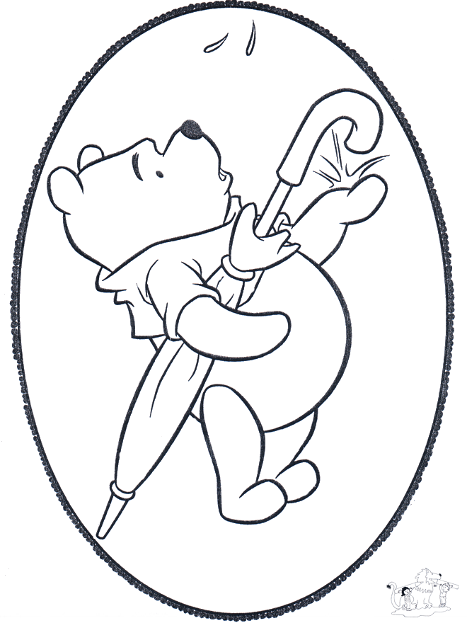 Cartão de picotar Winnie  2 - Personagens de banda desenhada