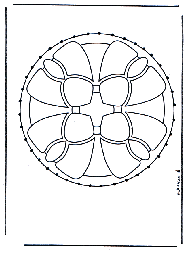 Cartão de recortar 42 - Mandala