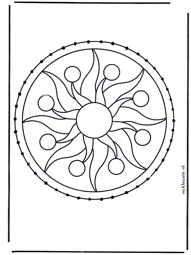 Cartão de recortar 60 - Mandala