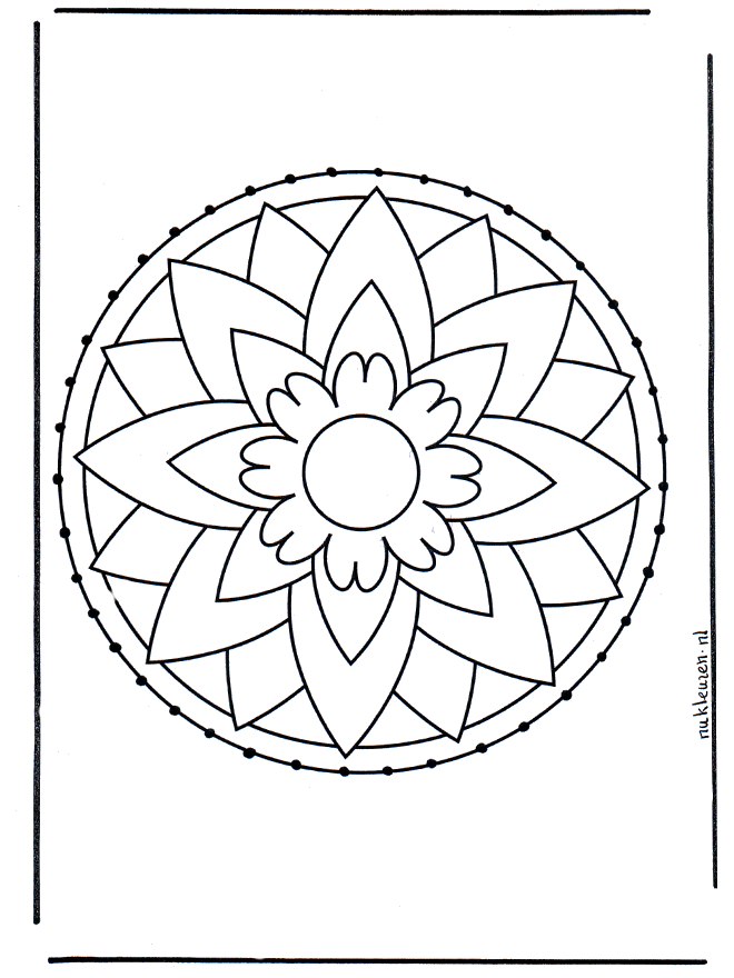 Cartão de recortar 61 - Mandala